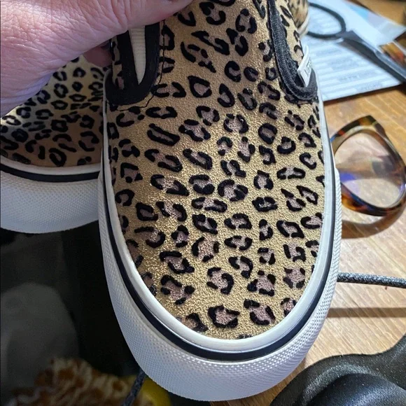 Vans Asher Deluxe Classic Leopard Cheetah Skate Sneaker Shoe SZ Women 6.5 Men 5 - Picture 3 of 10